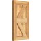 Ekena Millwork Framed Board-n-Batten Shutters w/Z-Bar, Rough Sawn Western Red Cedar, 10 3/4W x 19H, PR RBF06Z11X019RWR - alternate 5